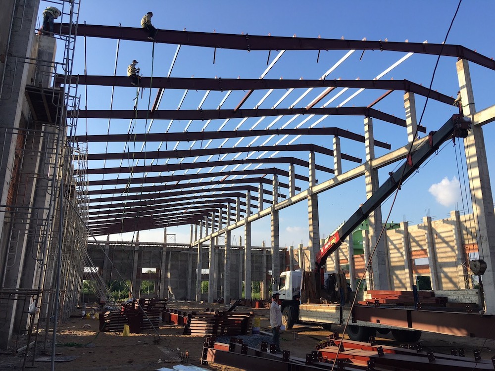 Thi công xây dựng nhà xưởng